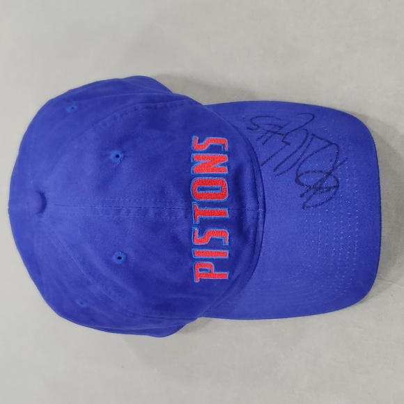 Associated Premium Corp Other - Detroit Pistons hat ball cap royal blue snap back embroidered signed number 5